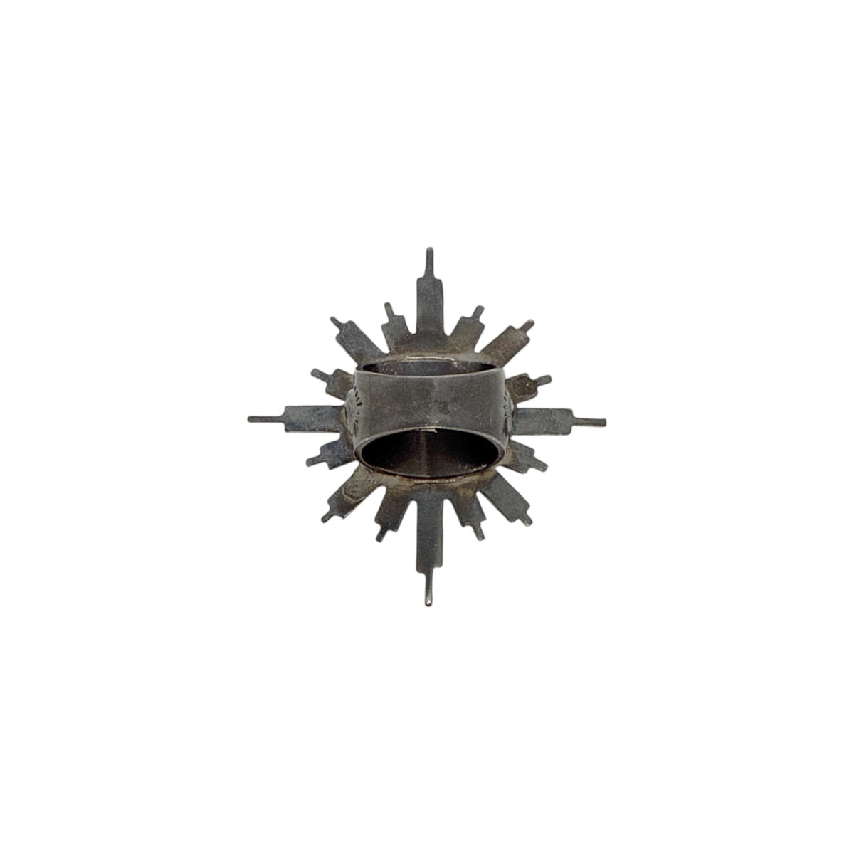 VSA Glorious Ring San Benito Gunmetal Size 6
