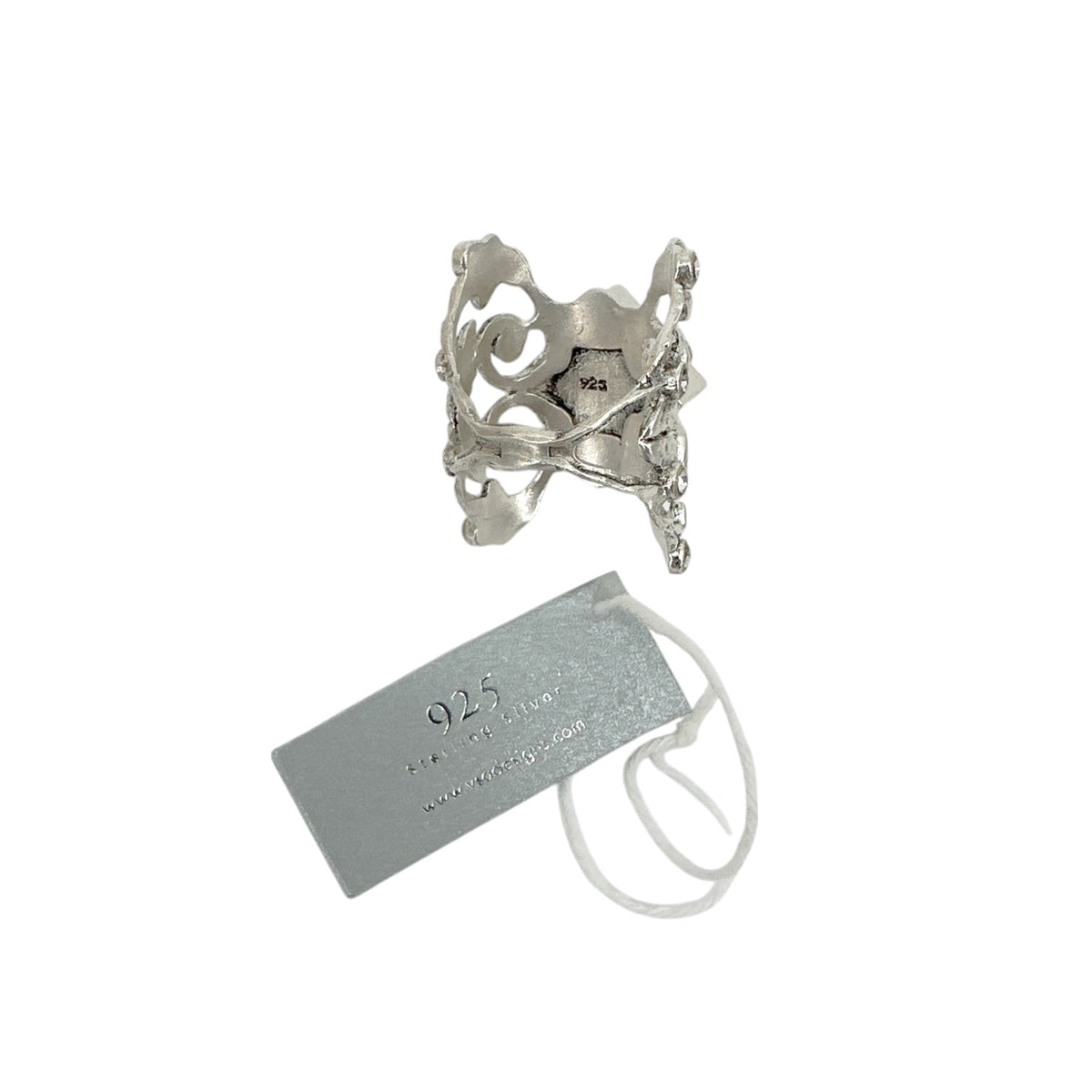VSA Vine Ring Silver Size 7