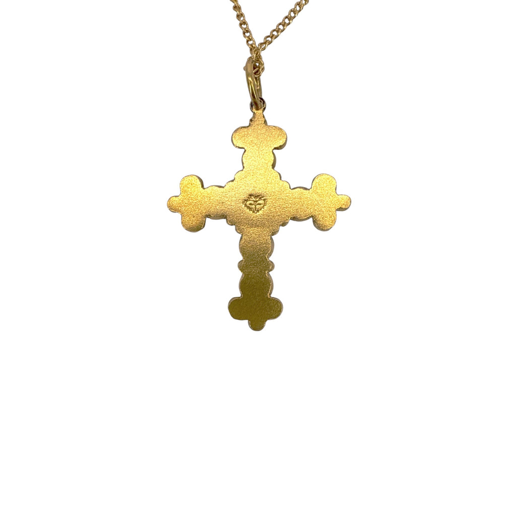 VIRGINS SAINTS & ANGELS VSA Addie Charm Necklace Gold & Pink