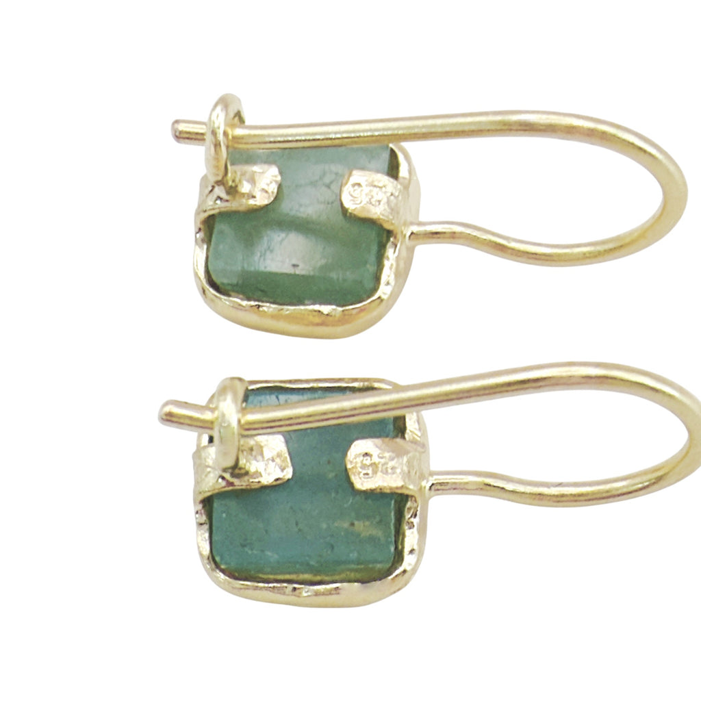 SILPADA Mediterra Natural Aquamarine Petite Drop Earrings