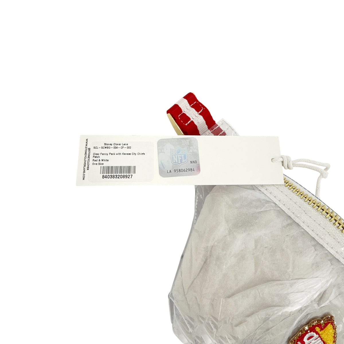 STONEY CLOVER LANE Kansas City Chiefs Clear Fanny Pack