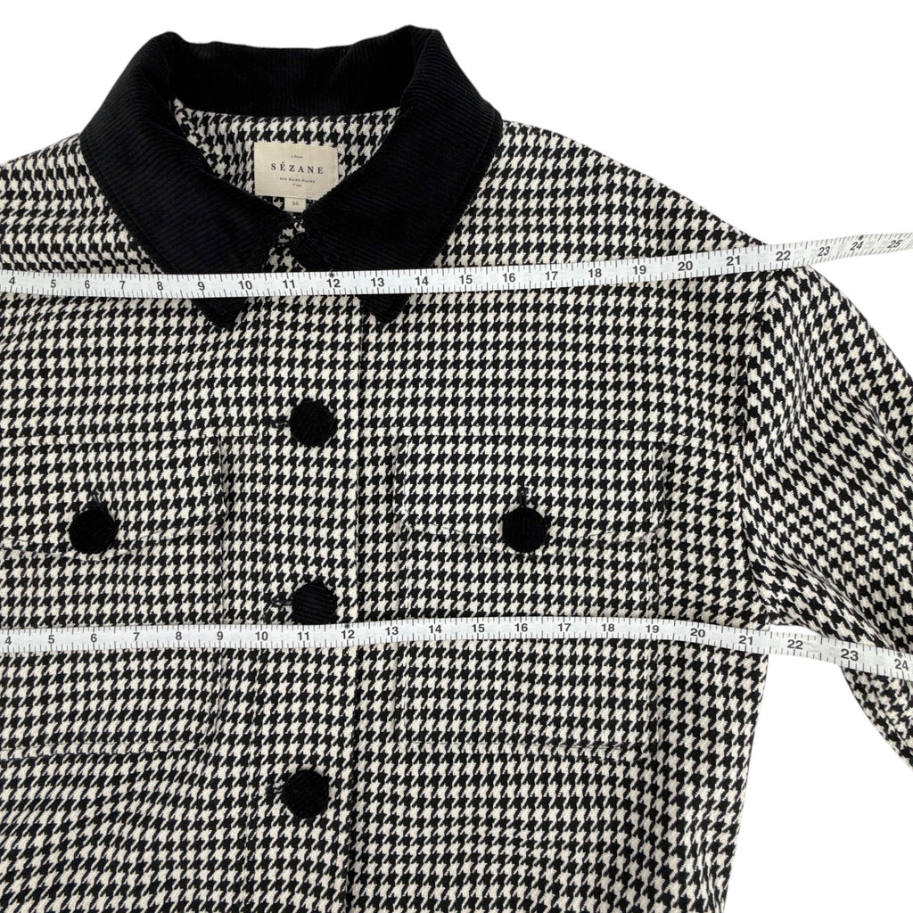 SEZANE Erwann Jacket in Houndstooth S
