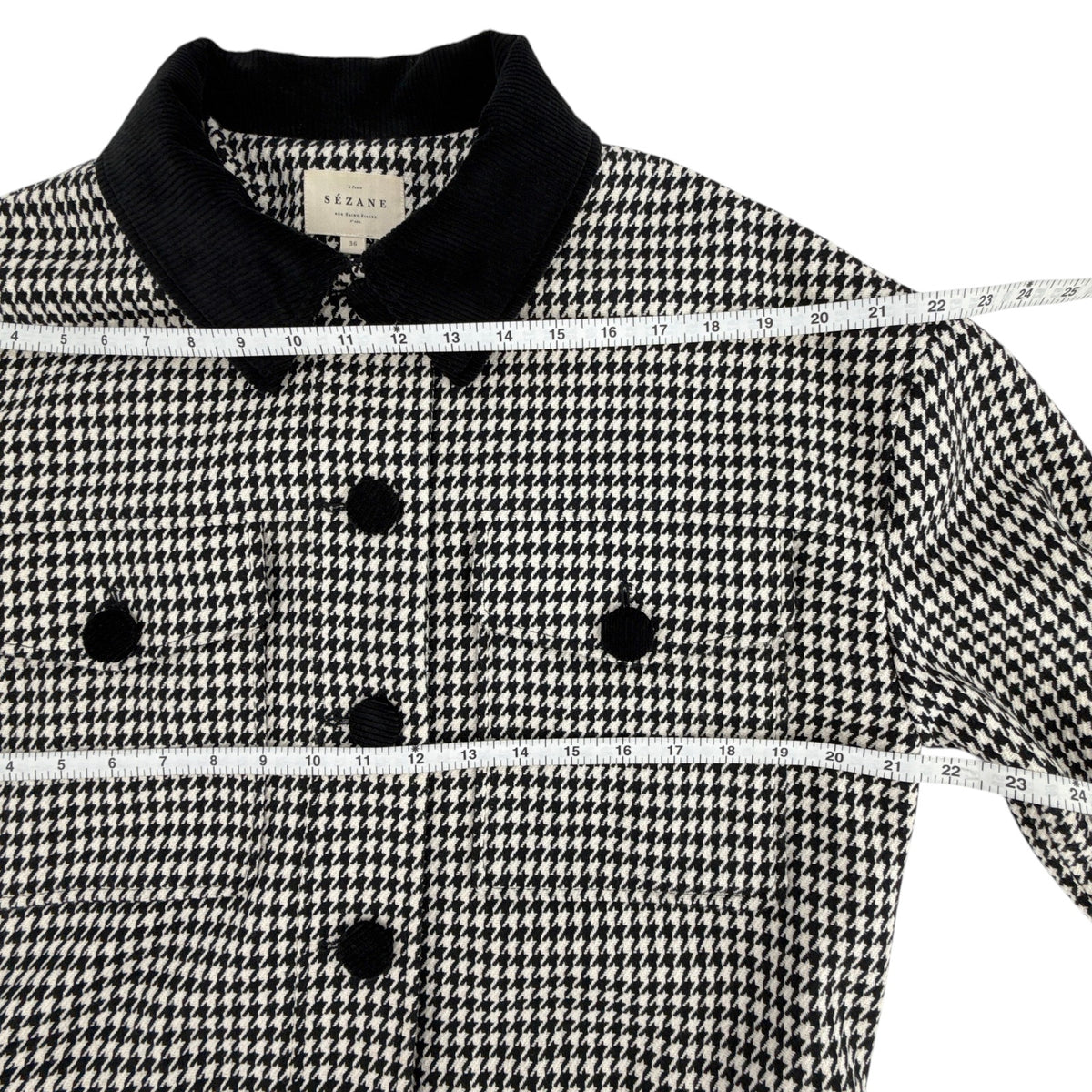 SEZANE Erwann Jacket in Houndstooth S
