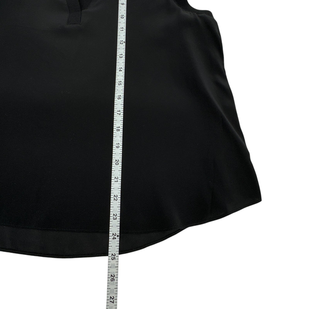 CINQ A SEPT Lysandra Silk Top in Black M
