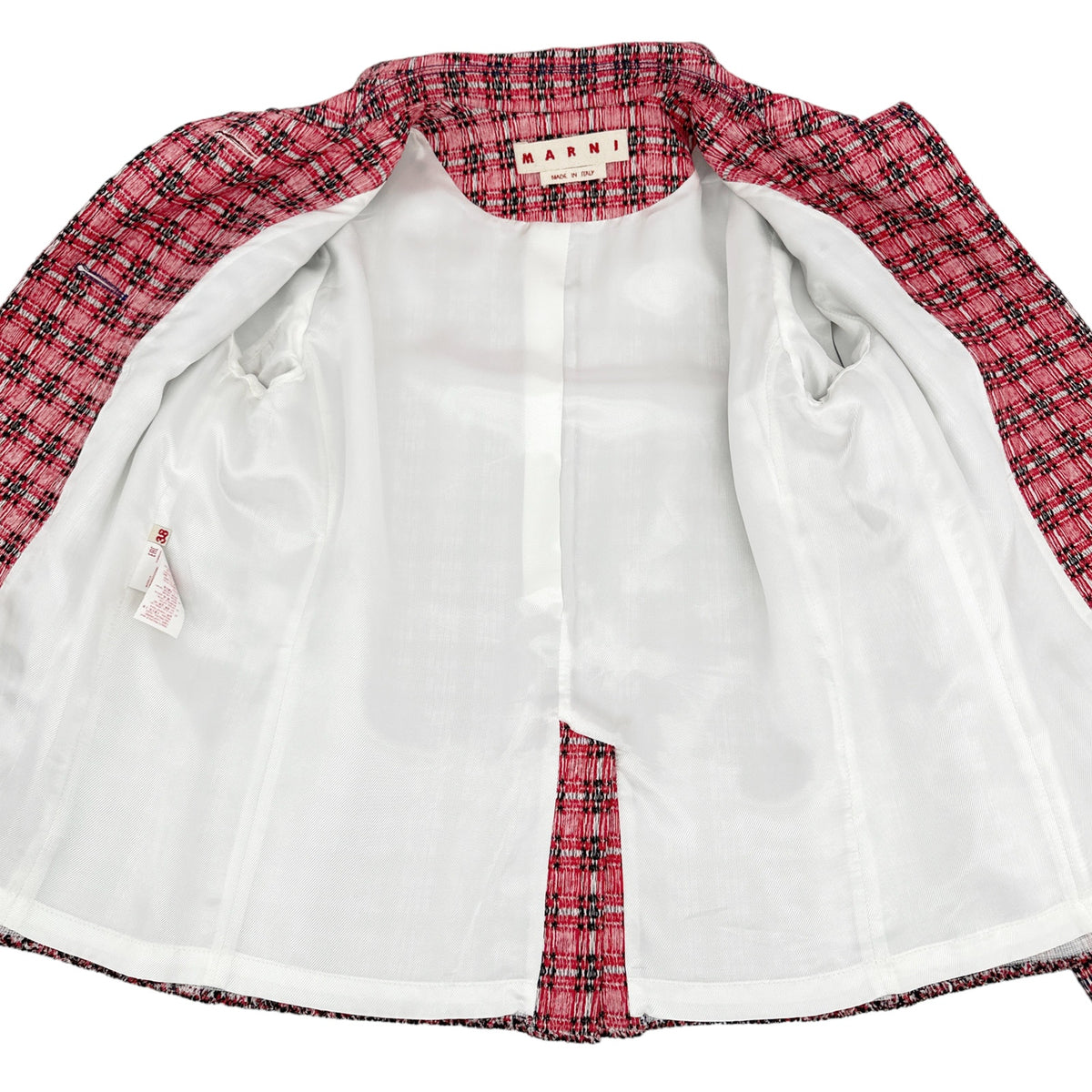 MARNI Plaid Jacket in Red IT38