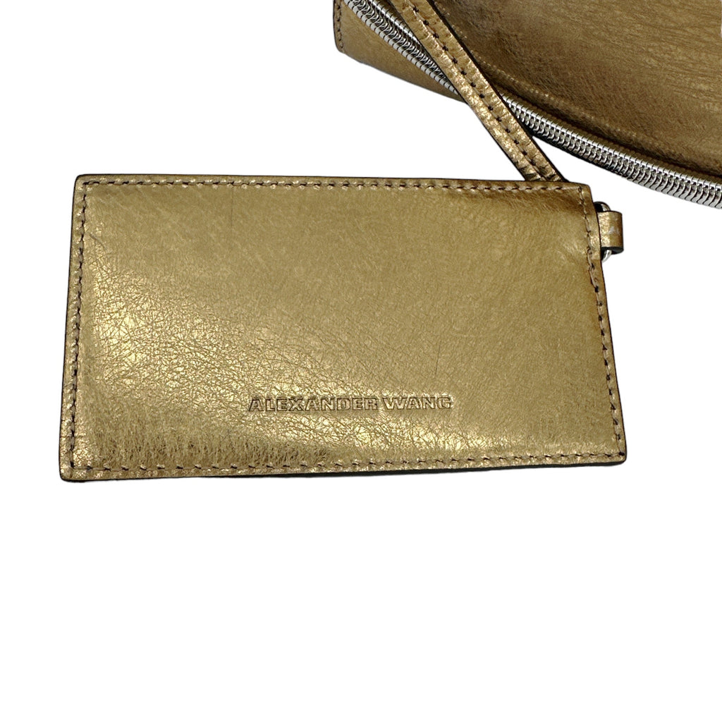ALEXANDER WANG Chastity Makeup Pouch Clutch in Gold