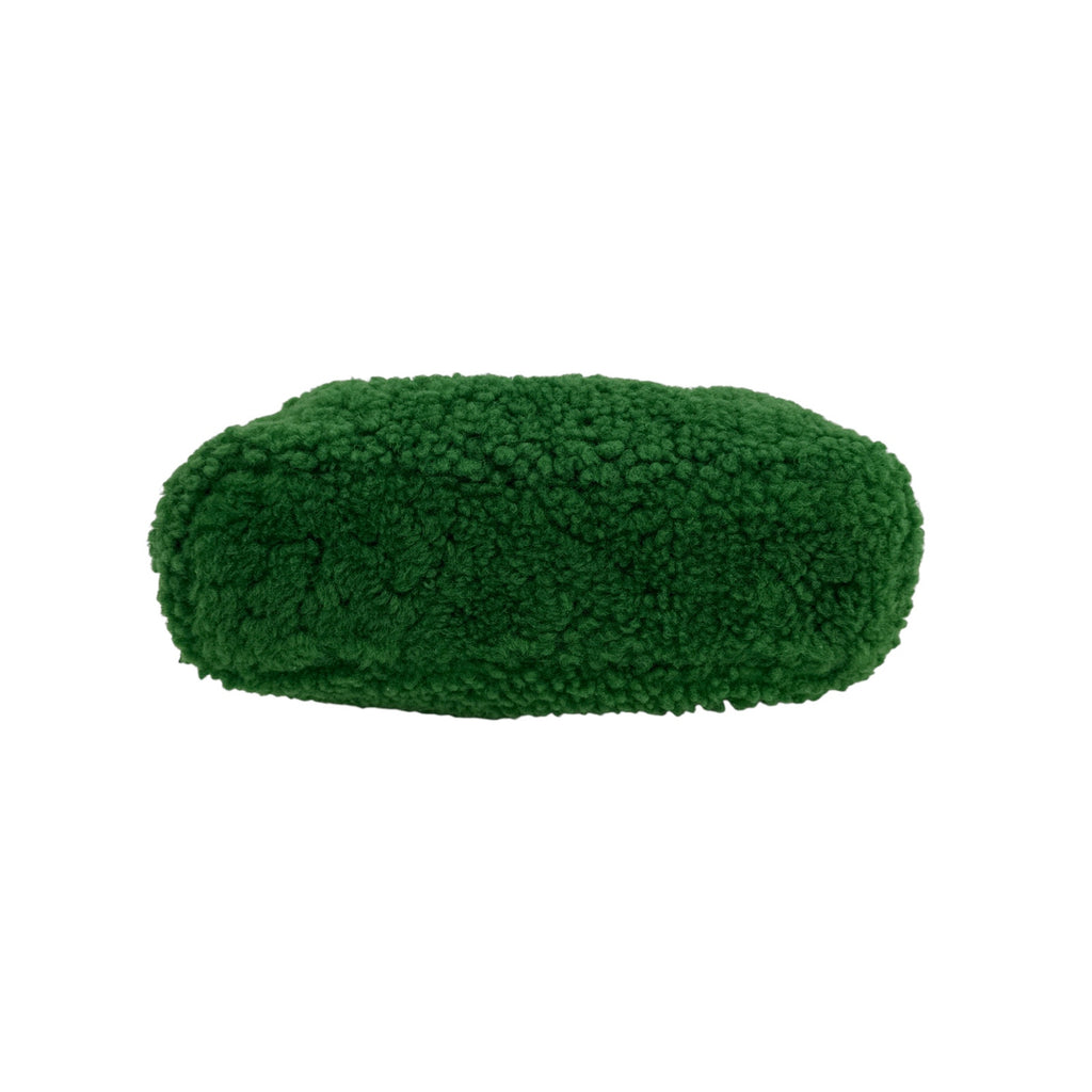 MANSUR GAVRIEL Mini Cloud Clutch Bag in Emerald Shearling