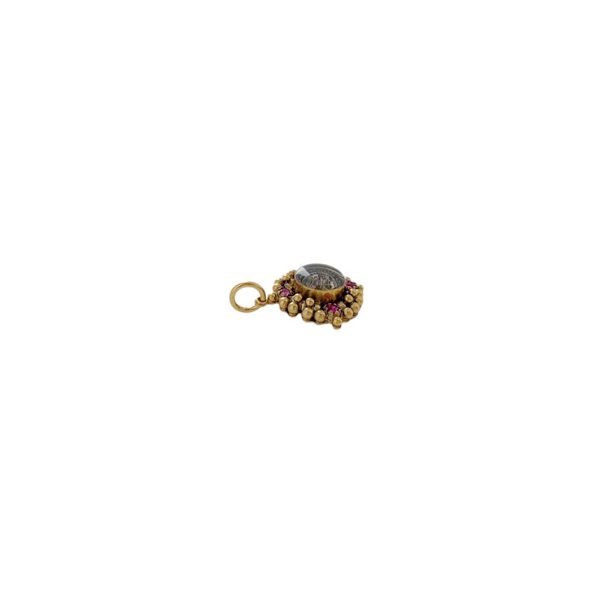 VIRGINS SAINTS & ANGELS VSA Charm Petite Cloister San Benito in Gold & Pink