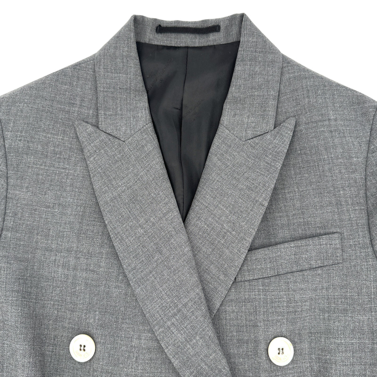 GOLDEN GOOSE Misam Double Breasted Blazer Jacket in Grey XS