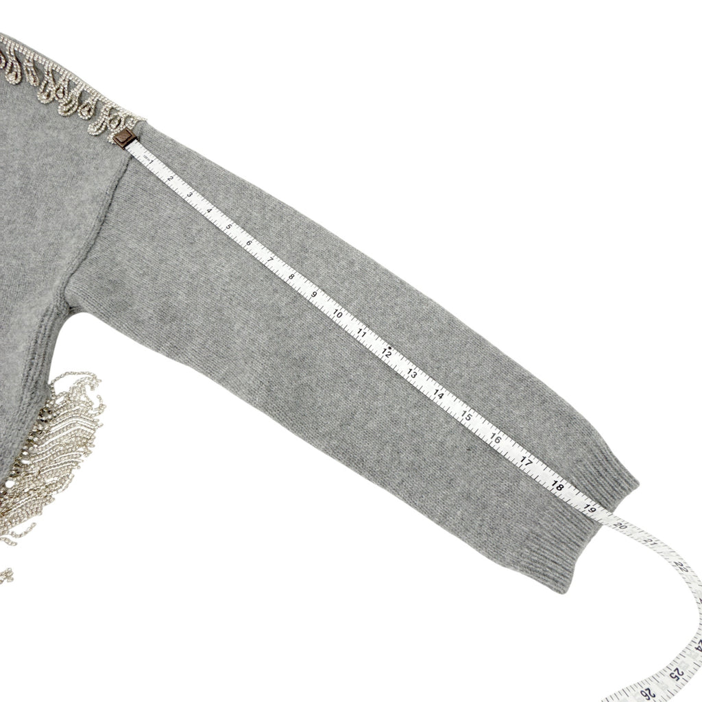CINQ a SEPT Lilliana Embellished Knit Sweater M