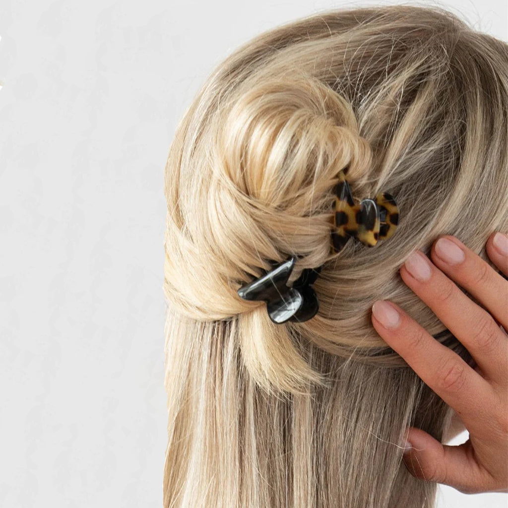 FRANCE LUXE Couture Claw Clip French Classic Mini Set of 2 in Tokyo