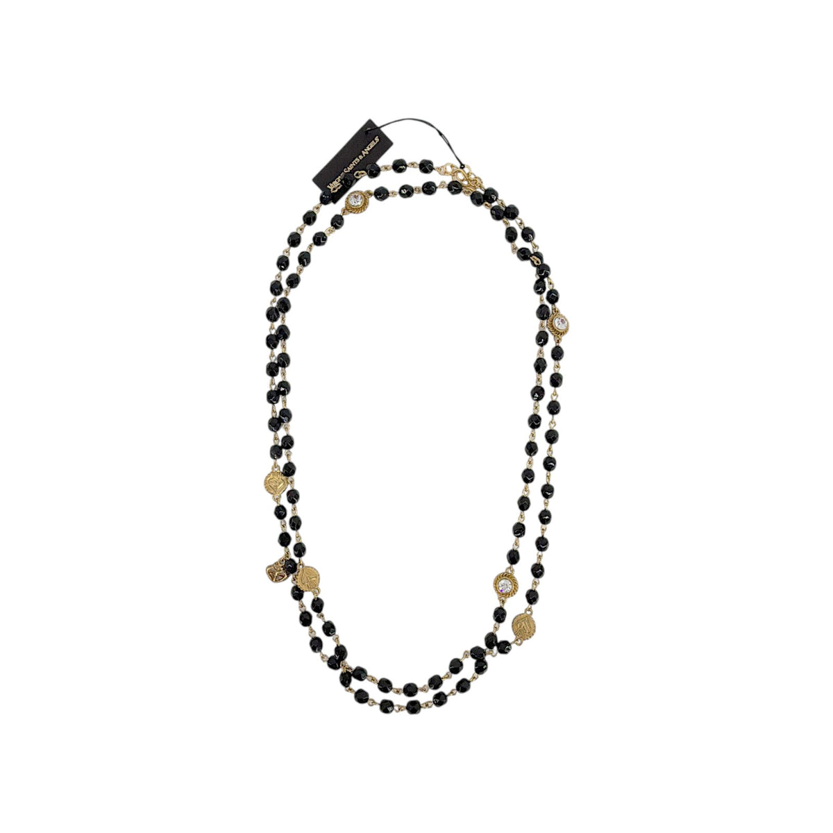 VIRGINS SAINTS & ANGELS VSA Wrap Crystal Jet Black & Gold