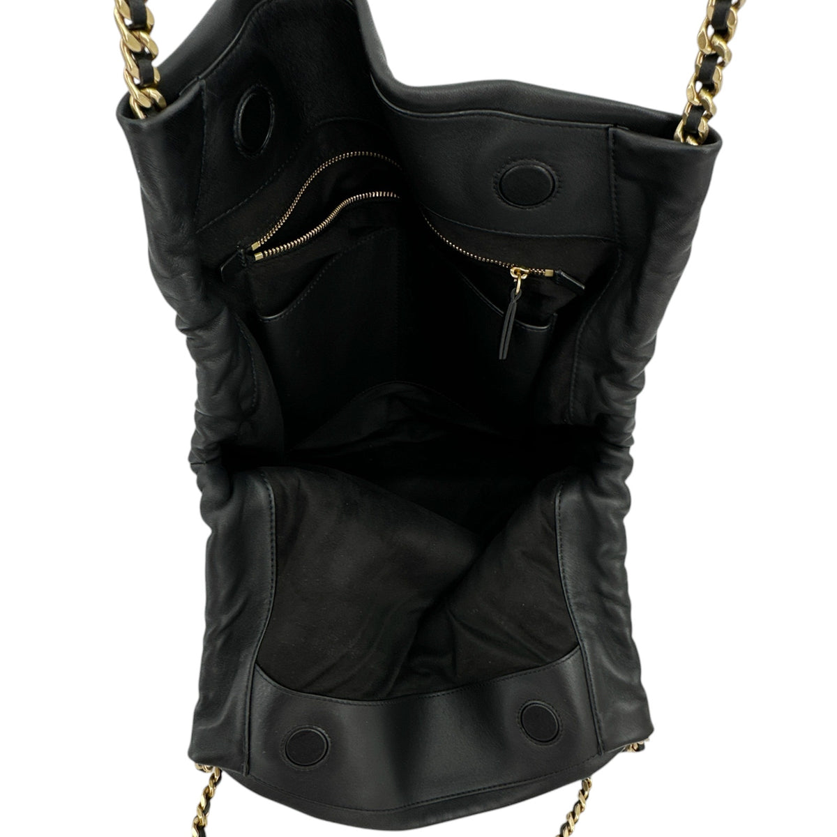 VERONICA BEARD Leather Slouch Bag in Black
