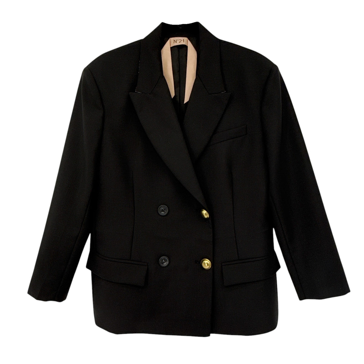 No.21 Double Breasted Blazer in Black EU40|S