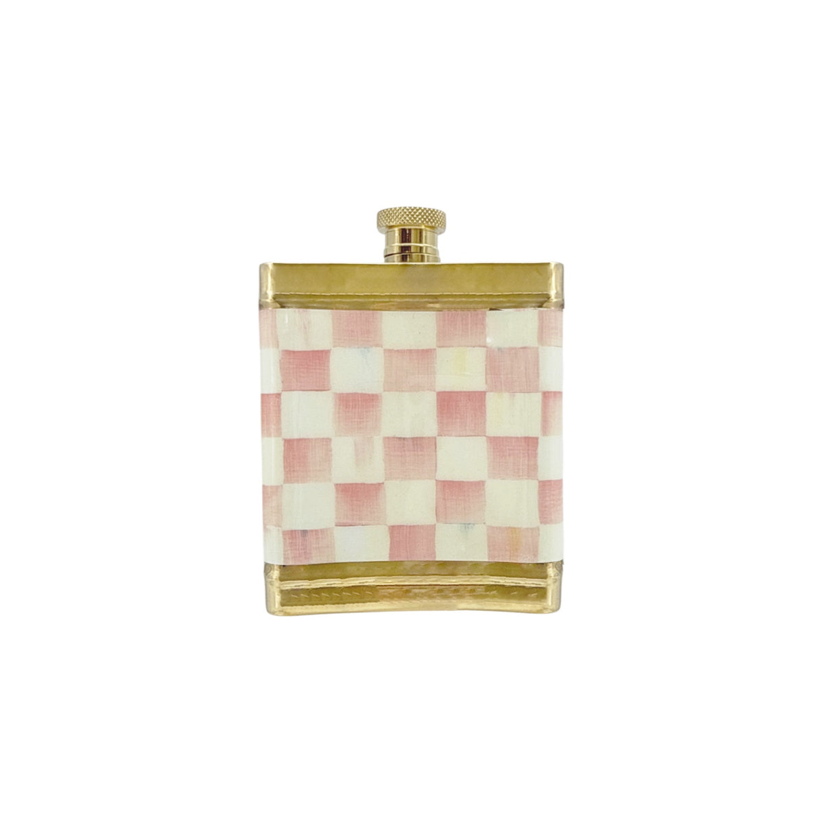 MACKENZIE-CHILDS Rosy Check 3260 Flask