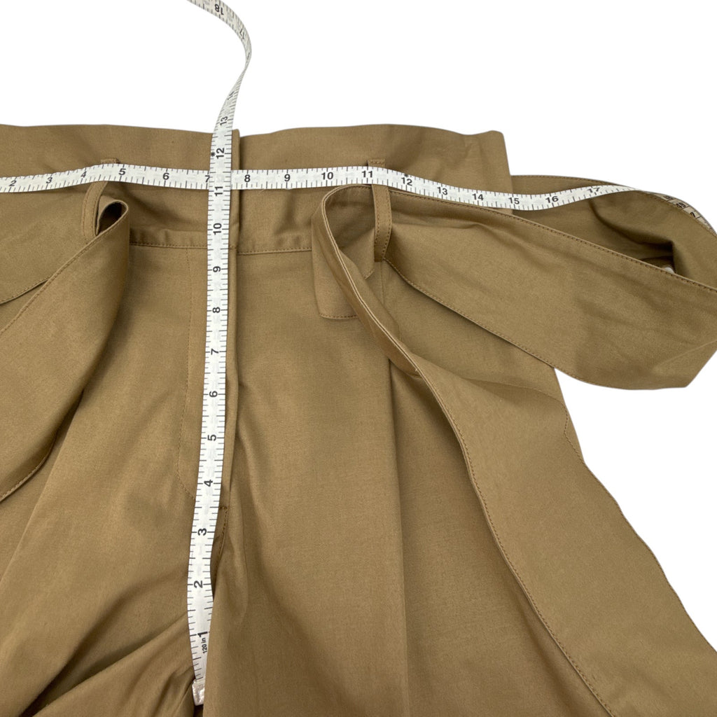 SILVIA TCHERASSI Velano Bow Shorts in Khaki XS