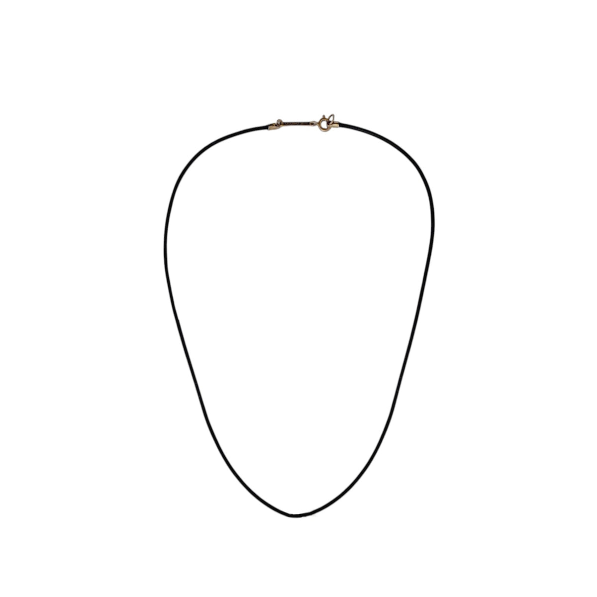 ZOE CHICCO 14k Gold Leather Cord Necklace in Black