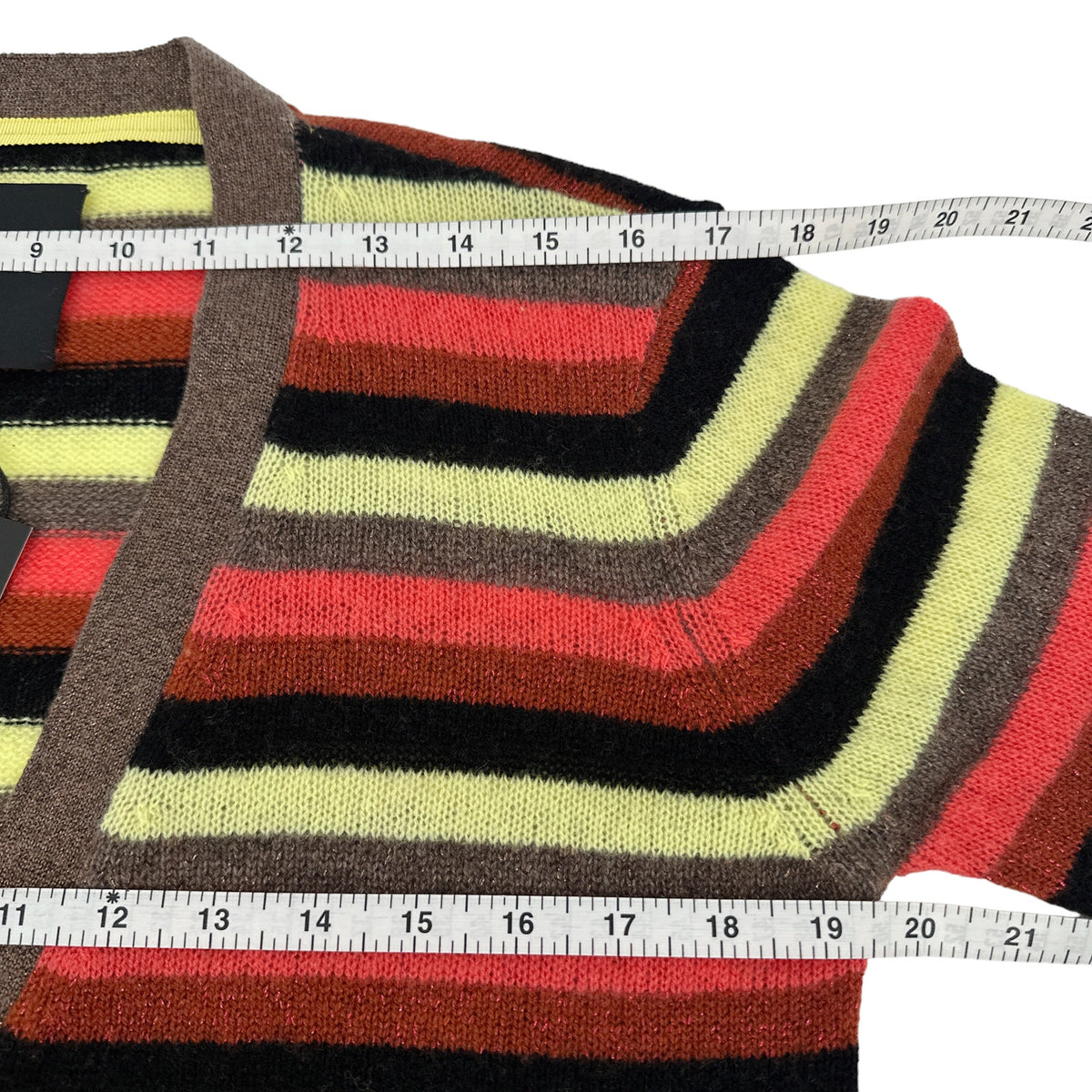 LE SUPERBE Boyfriend Sweater in Bright Stripe S