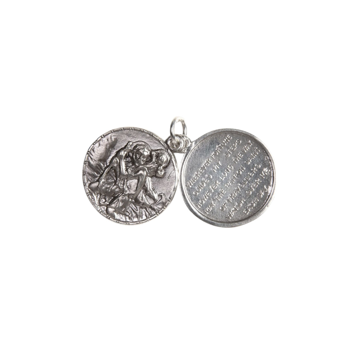 VSA Saint Christopher Locket in Silver