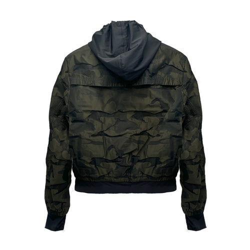 BLANC NOIR Skyfall Aviator Jacket in Olive Camo Size S