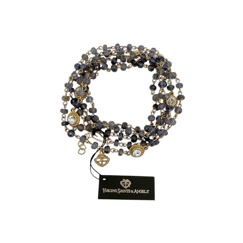 VSA Wrap 6mm Semi-Precious Lolite Beads