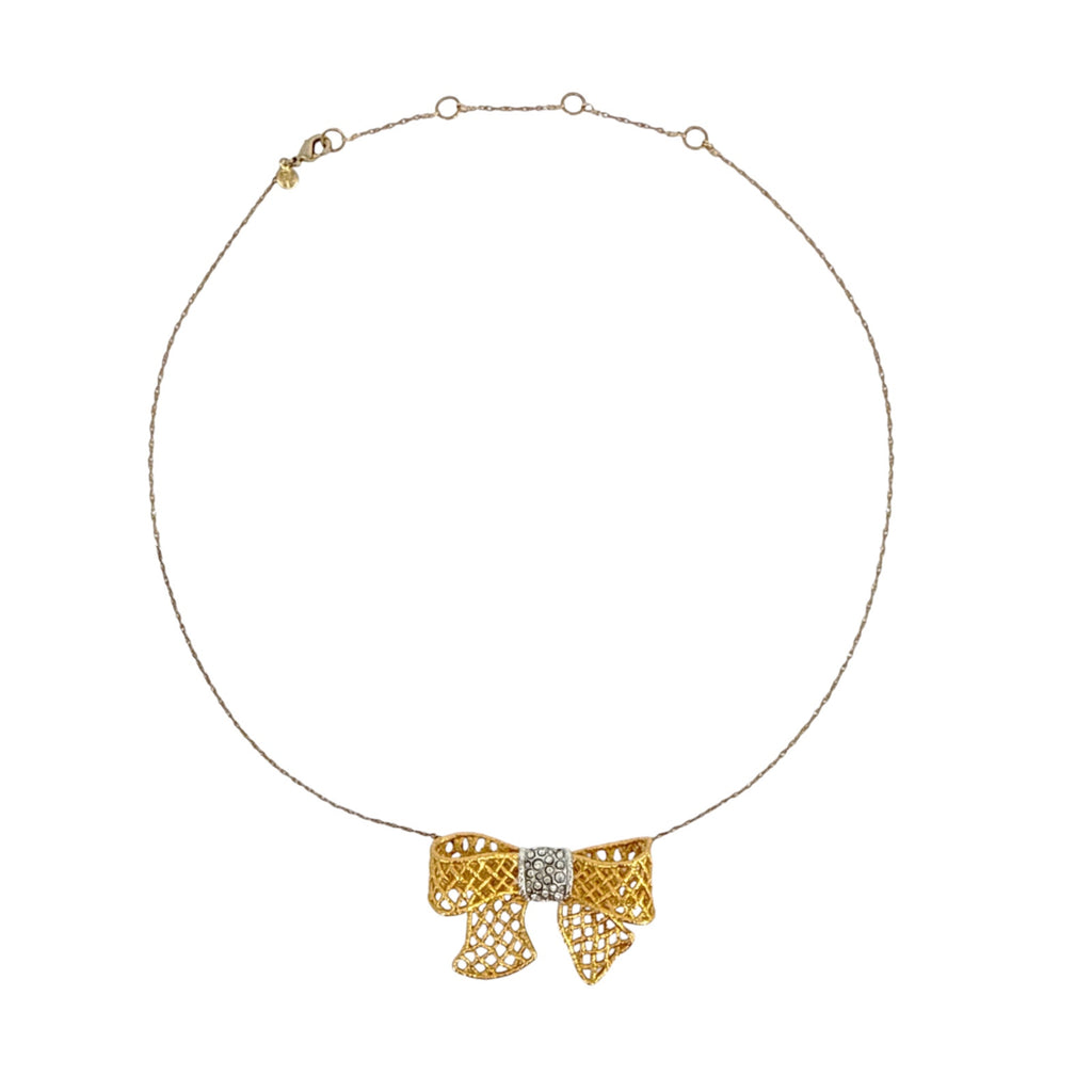ALEXIS BITTAR Archive Elements Pavé Bow Necklace