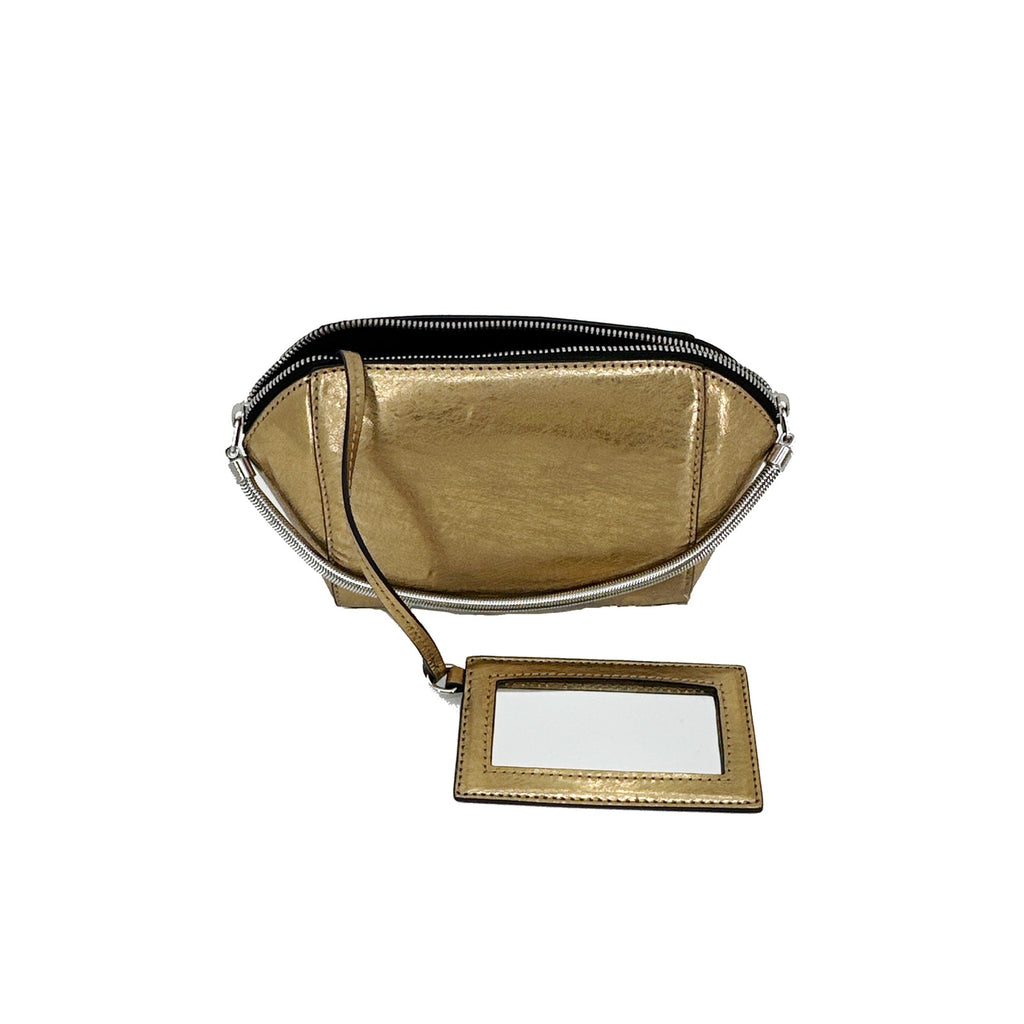 ALEXANDER WANG Chastity Makeup Pouch Clutch in Gold