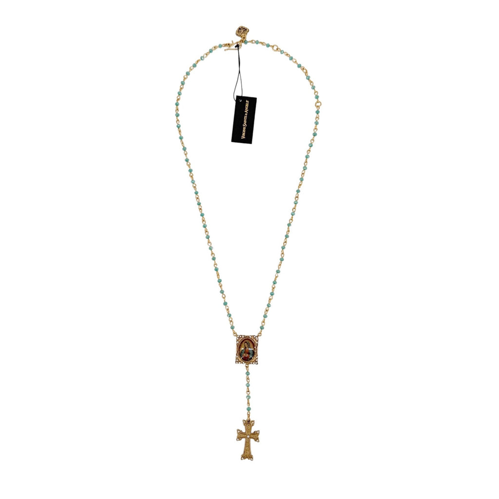 VSA Retablo Guadalupe Rosary Necklace