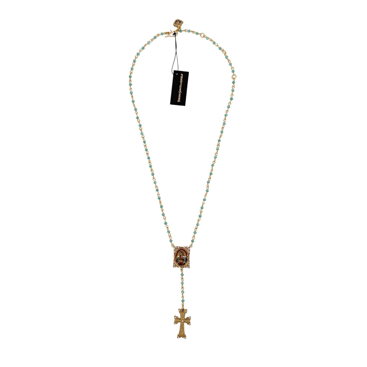 VSA Retablo Guadalupe Rosary Necklace