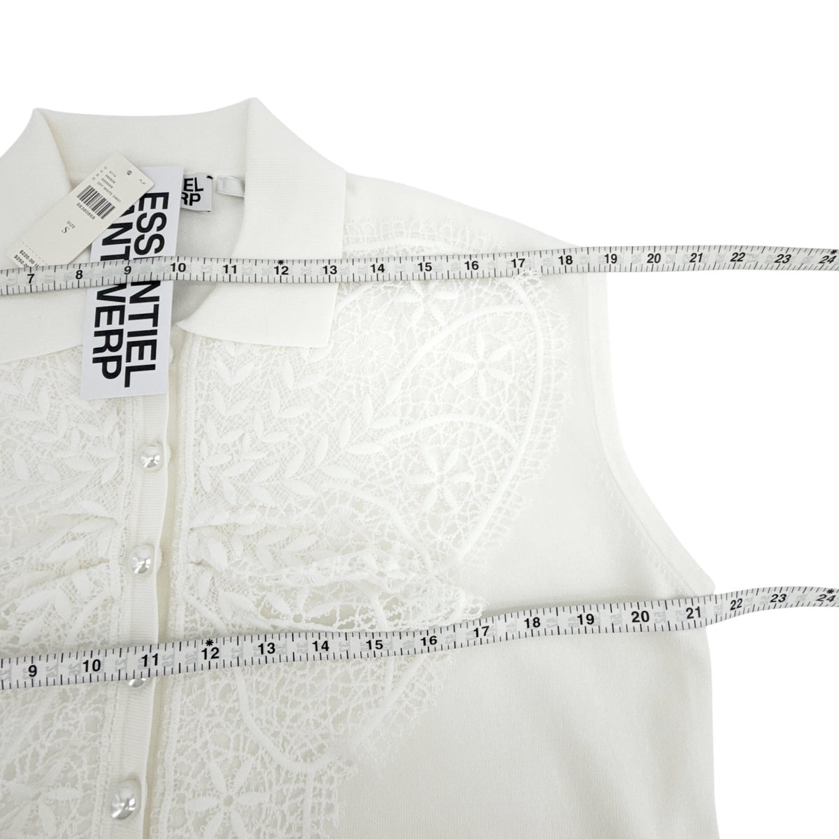 ESSENTIEL ANTWERP Ihelly Sweater Top in Off-white S