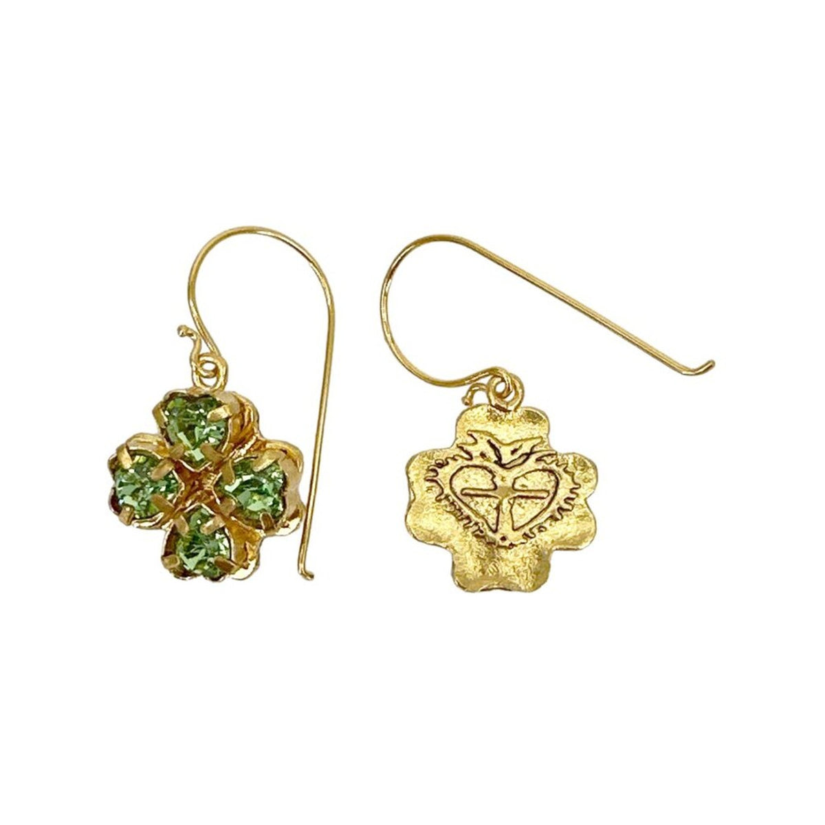 VSA Blessed Is Best Earrings Green