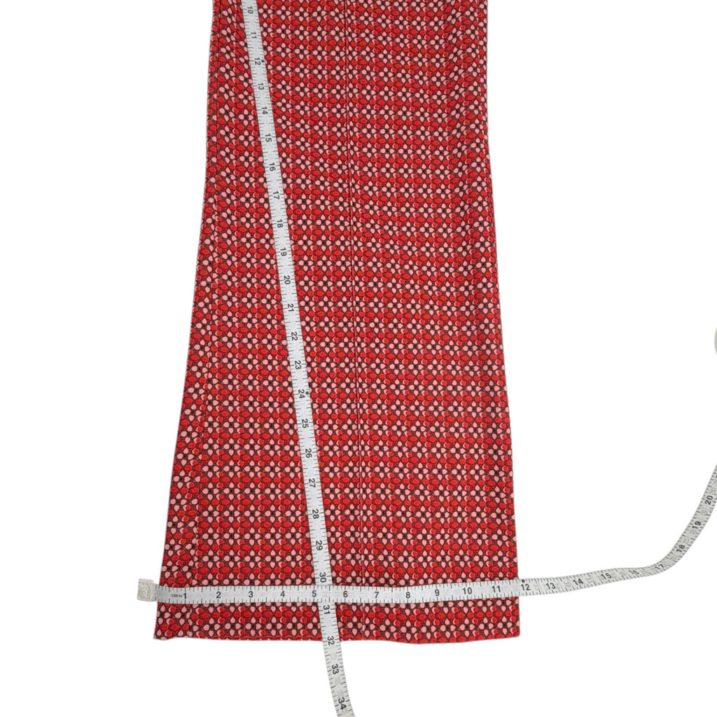 ALICE+OLIVIA Dylan High Waist Wide Leg Pants in Heart Flower Cherry 2