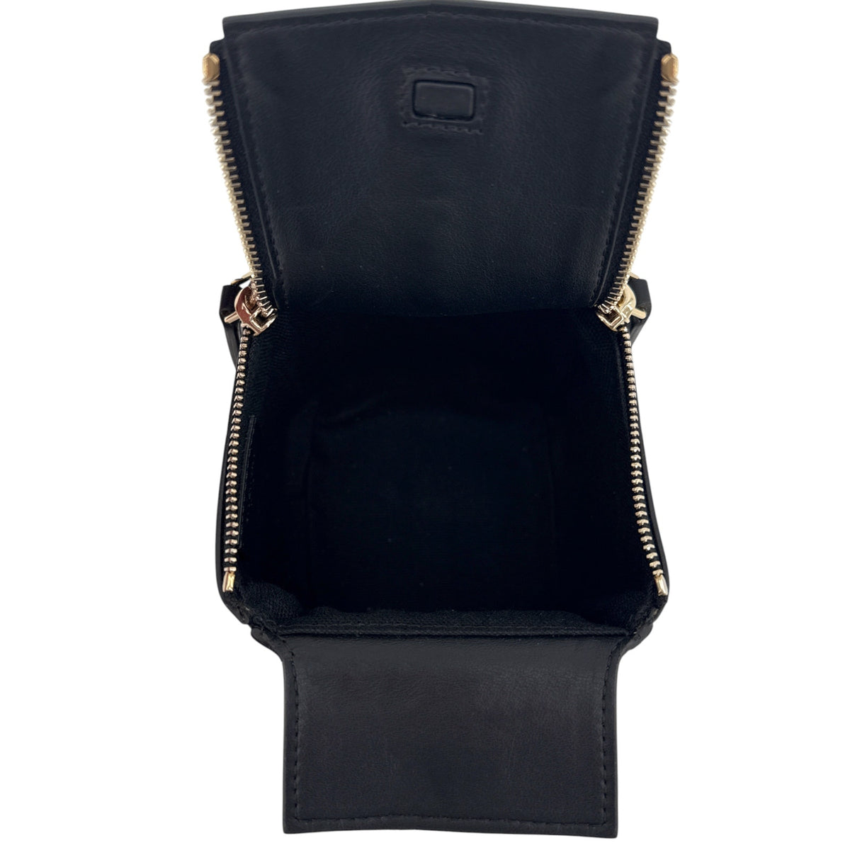 GIVENCHY Pandora Cube Pouch Charm Leather Bag in Black