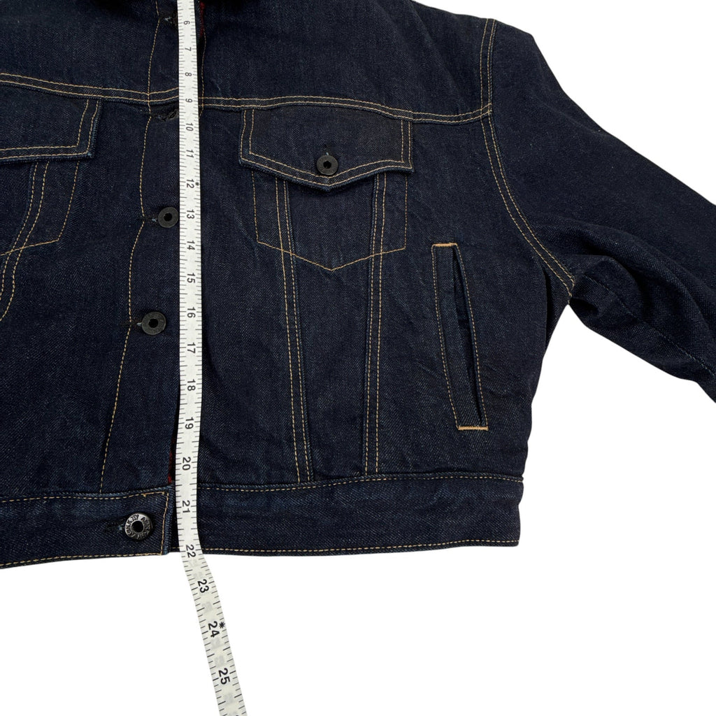 ASKK NY Nova Lined Jacket in Indigo Plaid 0|XS