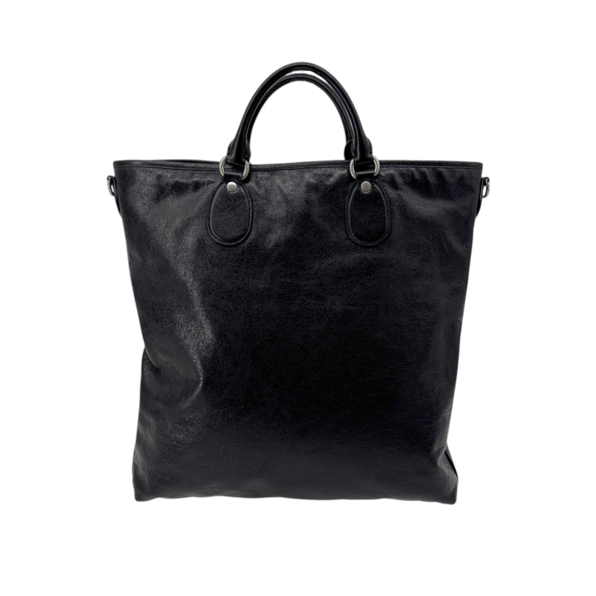 GUCCI Textured Leather Morpheus Militare Crossbody Tote Bag in Black