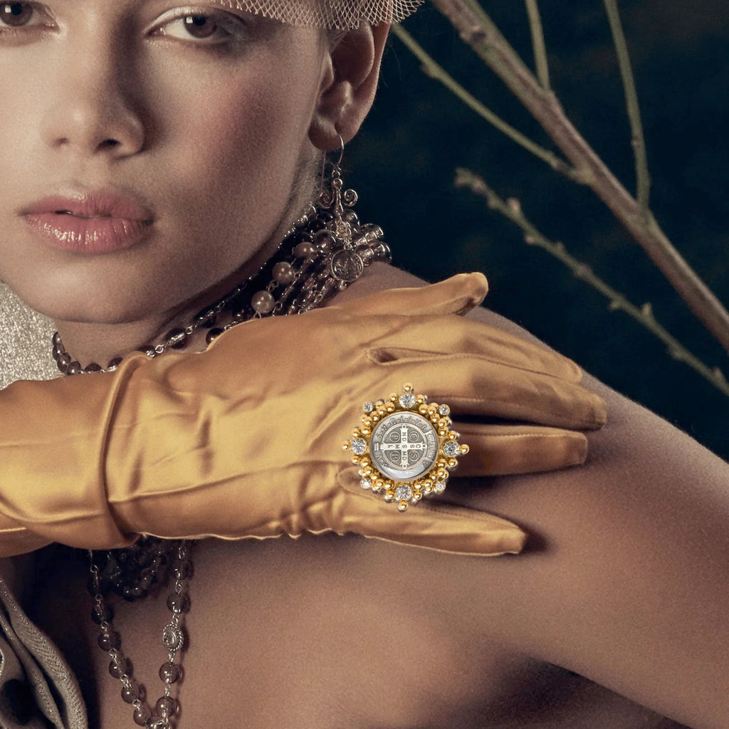 VSA Cloister San Benito Ring Gold