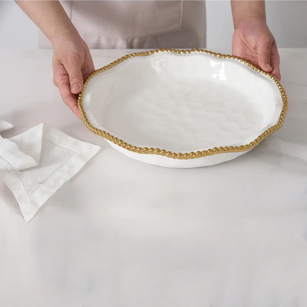 PAMPA BAY Golden Salerno 10" Pie Dish