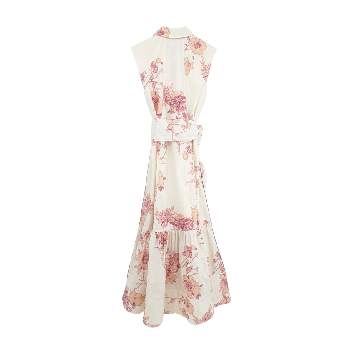 ME+EM Cotton Scribbled Floral Print Maxi Shirt Dress 2