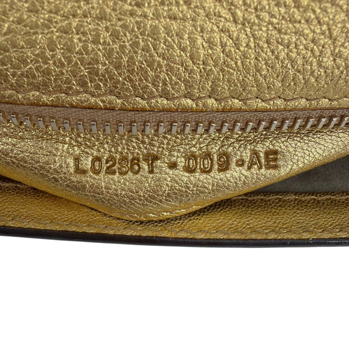 TOM FORD Jennifer Metallic Zip Clutch Bag Golden