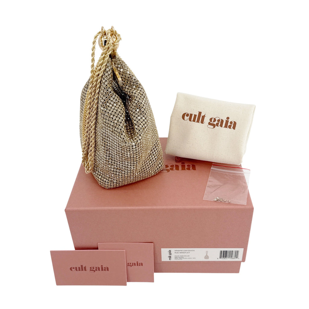 CULT GAIA Rue Wristlet Bag in Sand Dollar