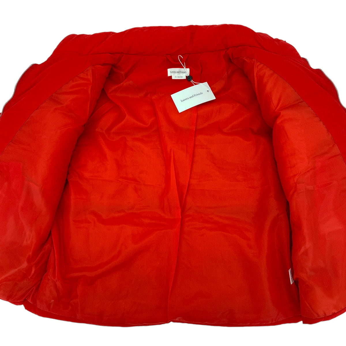 LOVERS+FRIENDS Jillian Puffer Jacket in Red XS