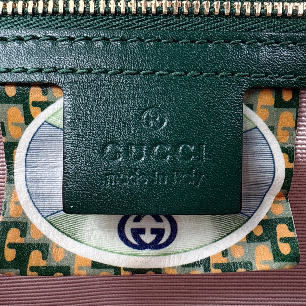 GUCCI Rajah Medium Shoulder Bag in Vintage Green