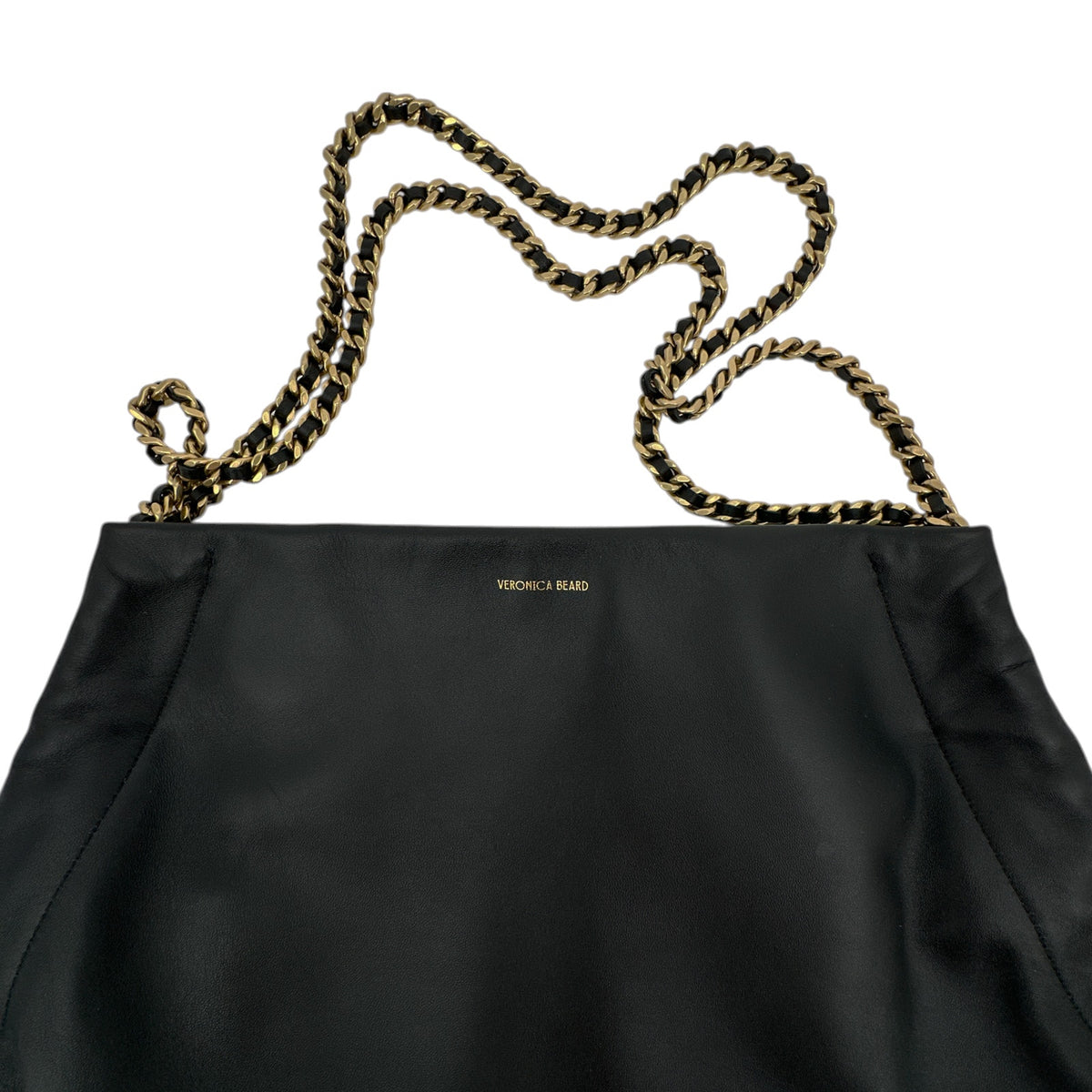 VERONICA BEARD Leather Slouch Bag in Black