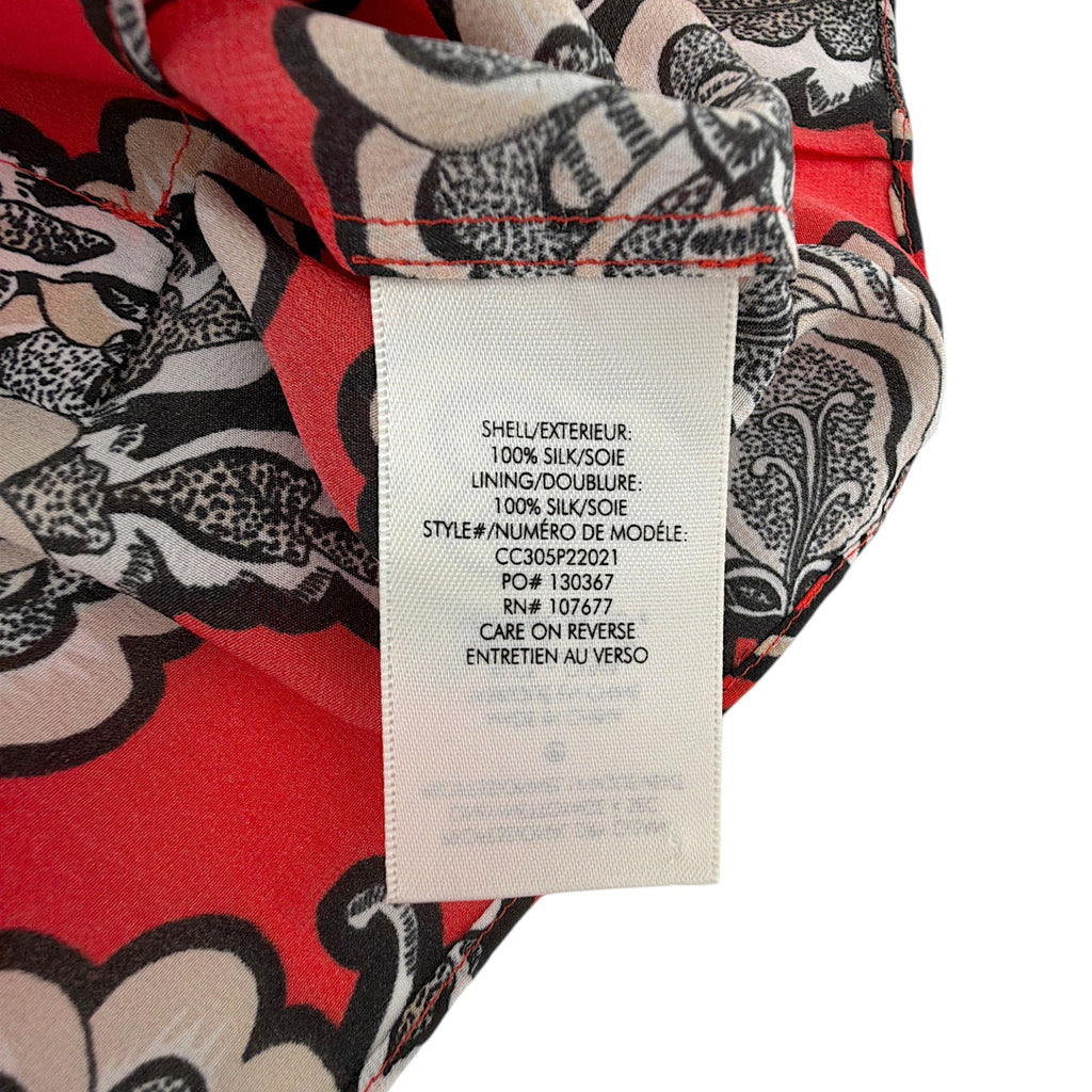 ALICE+OLIVIA Martel Silk Blouse in Landmark S