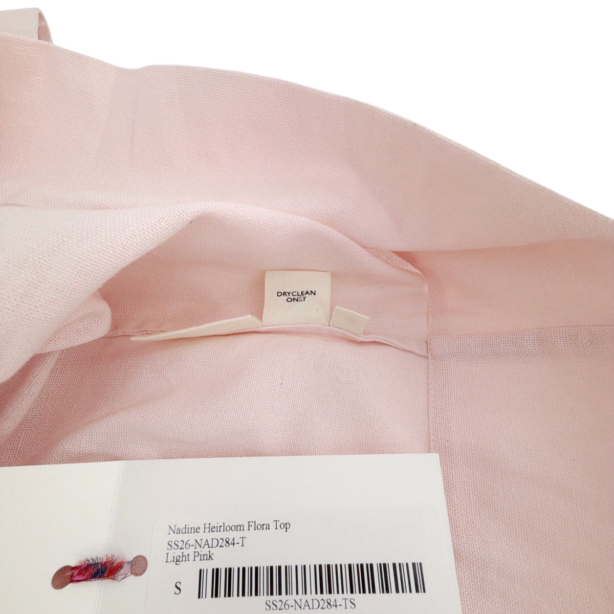 ALIX of BOHEMIA Nadine Heirloom Flora Top in Light Pink S