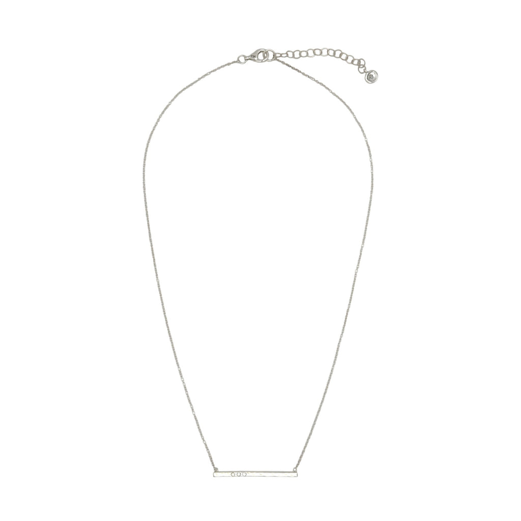 SILPADA Dotted Line Pendant Necklace in Sterling Silver