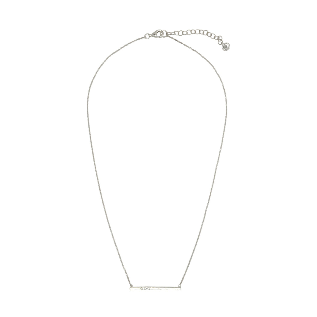 SILPADA Dotted Line Pendant Necklace in Sterling Silver