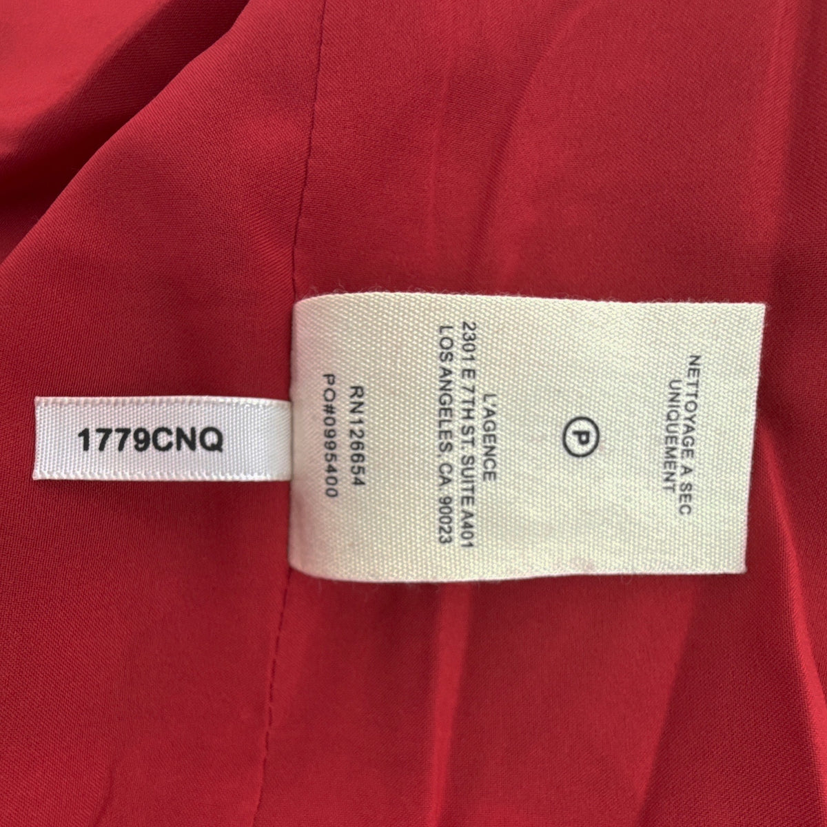 L'AGENCE Sylvia Collared Jacket in Garnet Red &amp; Copper 4