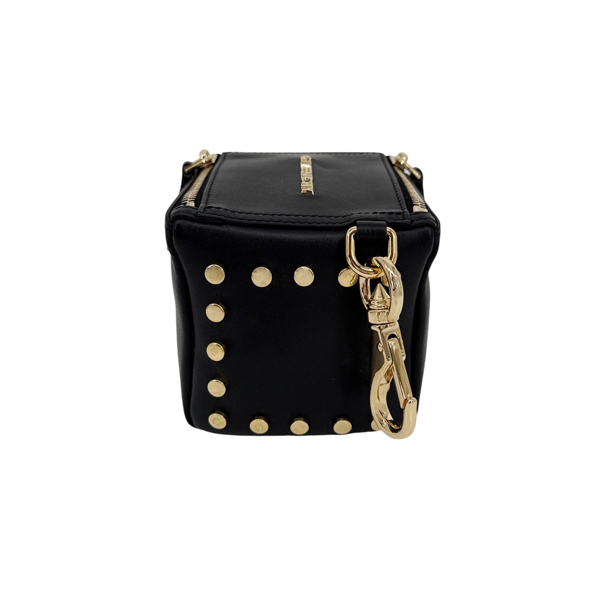 GIVENCHY Pandora Cube Pouch Charm Leather Bag in Black
