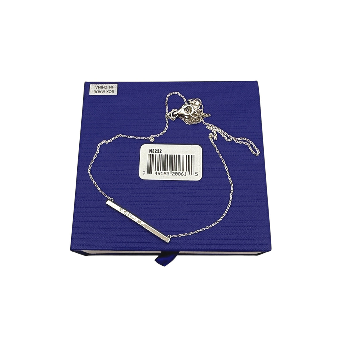 SILPADA Dotted Line Pendant Necklace in Sterling Silver